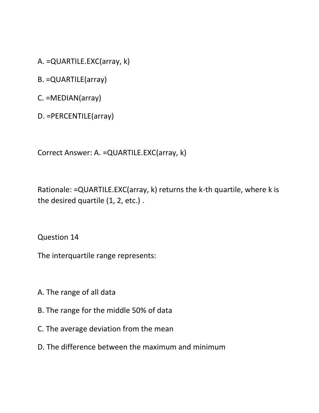 Preview page 10 of QMB 3200 FINAL EXAM PRACTICE QUESTIONS AND CORRECT ANSWERS