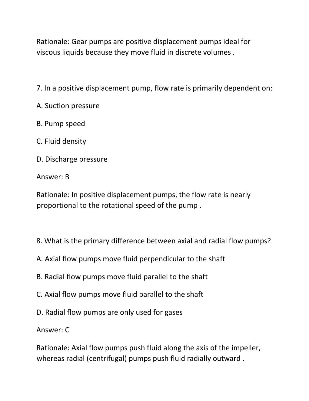Preview page 4 of PUMP AND PUMPING SYSTEMS CERTIFICATION EXAM PRACTICE QUESTIONS AND CORRECT ANSWERS