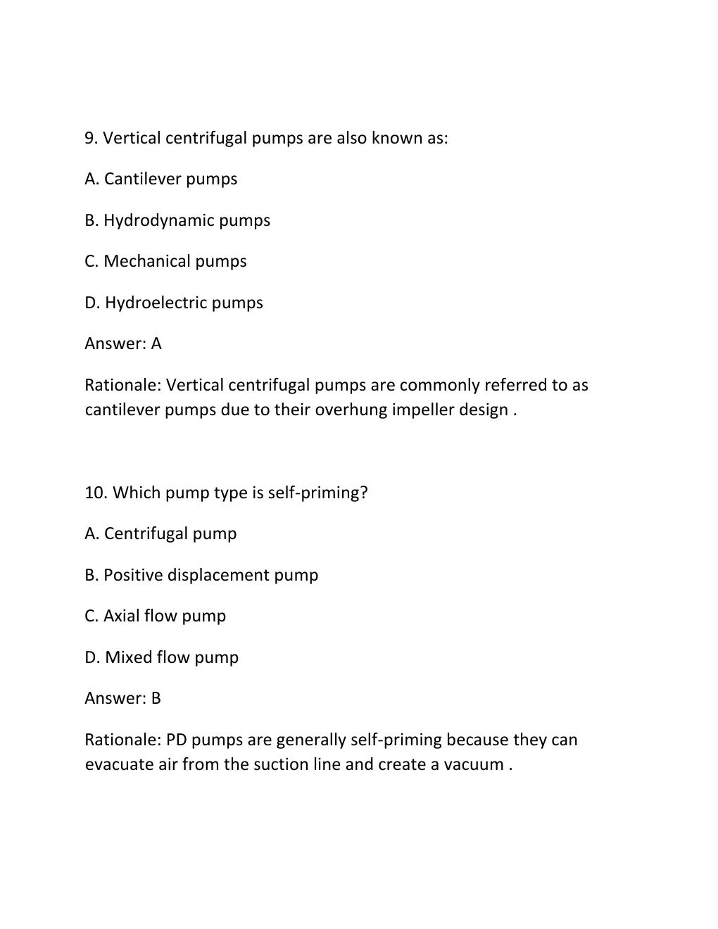 Preview page 5 of PUMP AND PUMPING SYSTEMS CERTIFICATION EXAM PRACTICE QUESTIONS AND CORRECT ANSWERS
