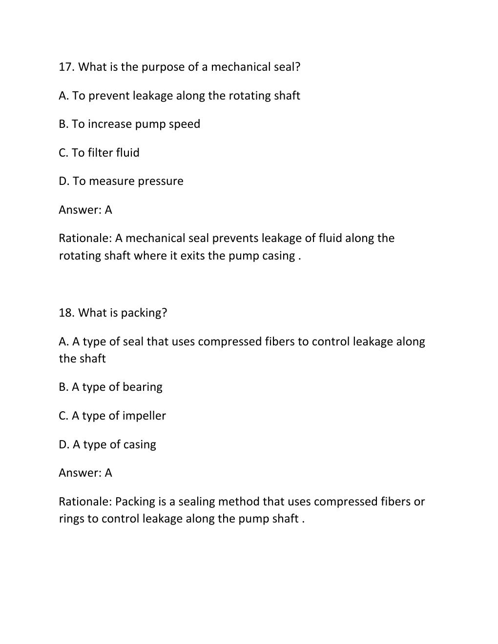 Preview page 9 of PUMP AND PUMPING SYSTEMS CERTIFICATION EXAM PRACTICE QUESTIONS AND CORRECT ANSWERS