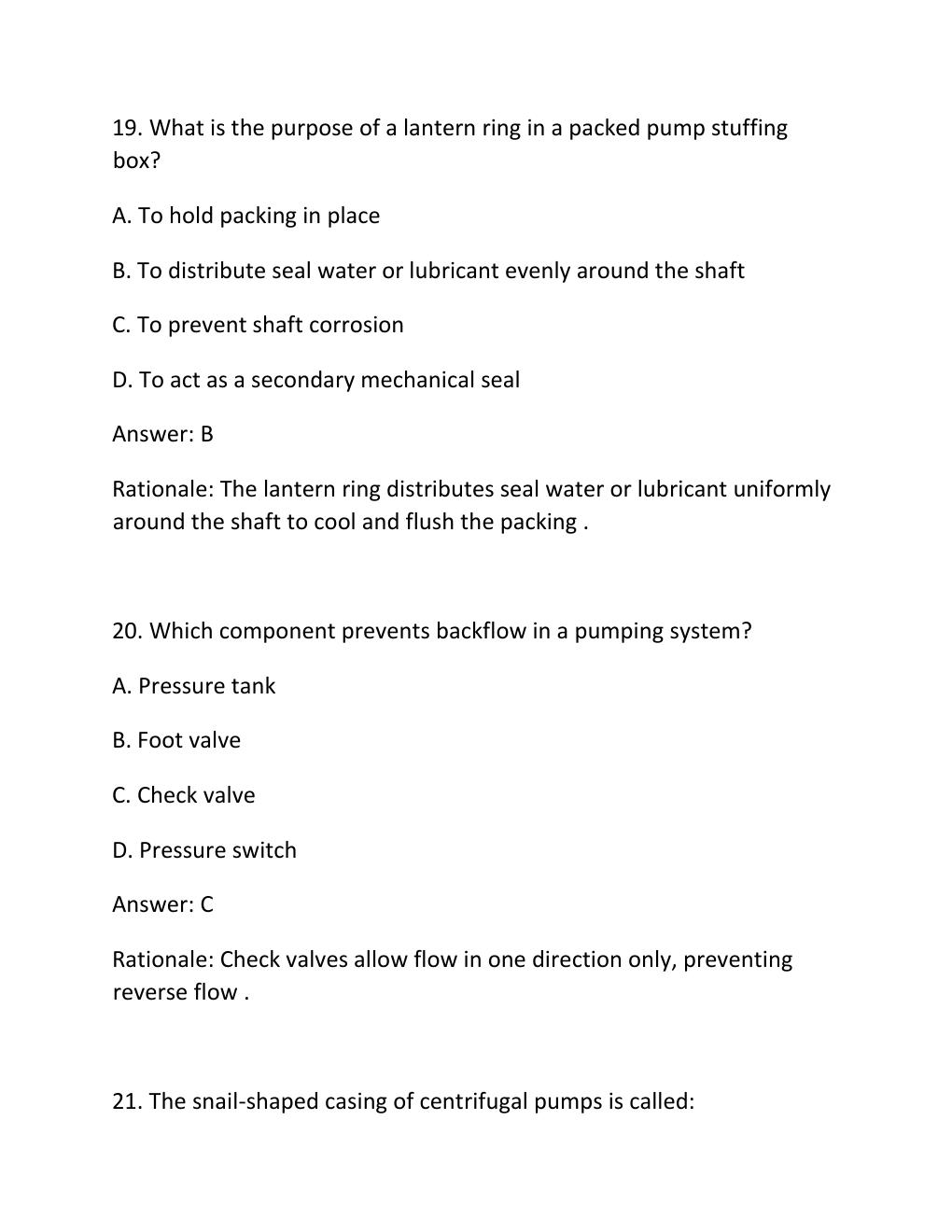 Preview page 10 of PUMP AND PUMPING SYSTEMS CERTIFICATION EXAM PRACTICE QUESTIONS AND CORRECT ANSWERS