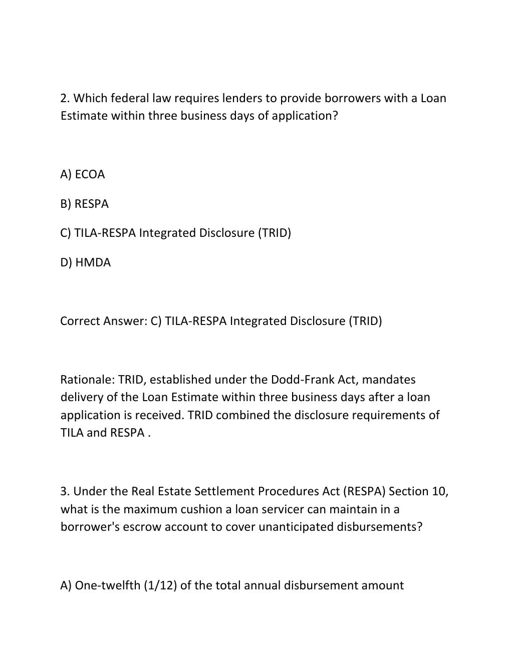 Preview page 2 of SAFE MLO PRACTICE EXAM PRACTICE QUESTIONS AND CORRECT ANSWERS