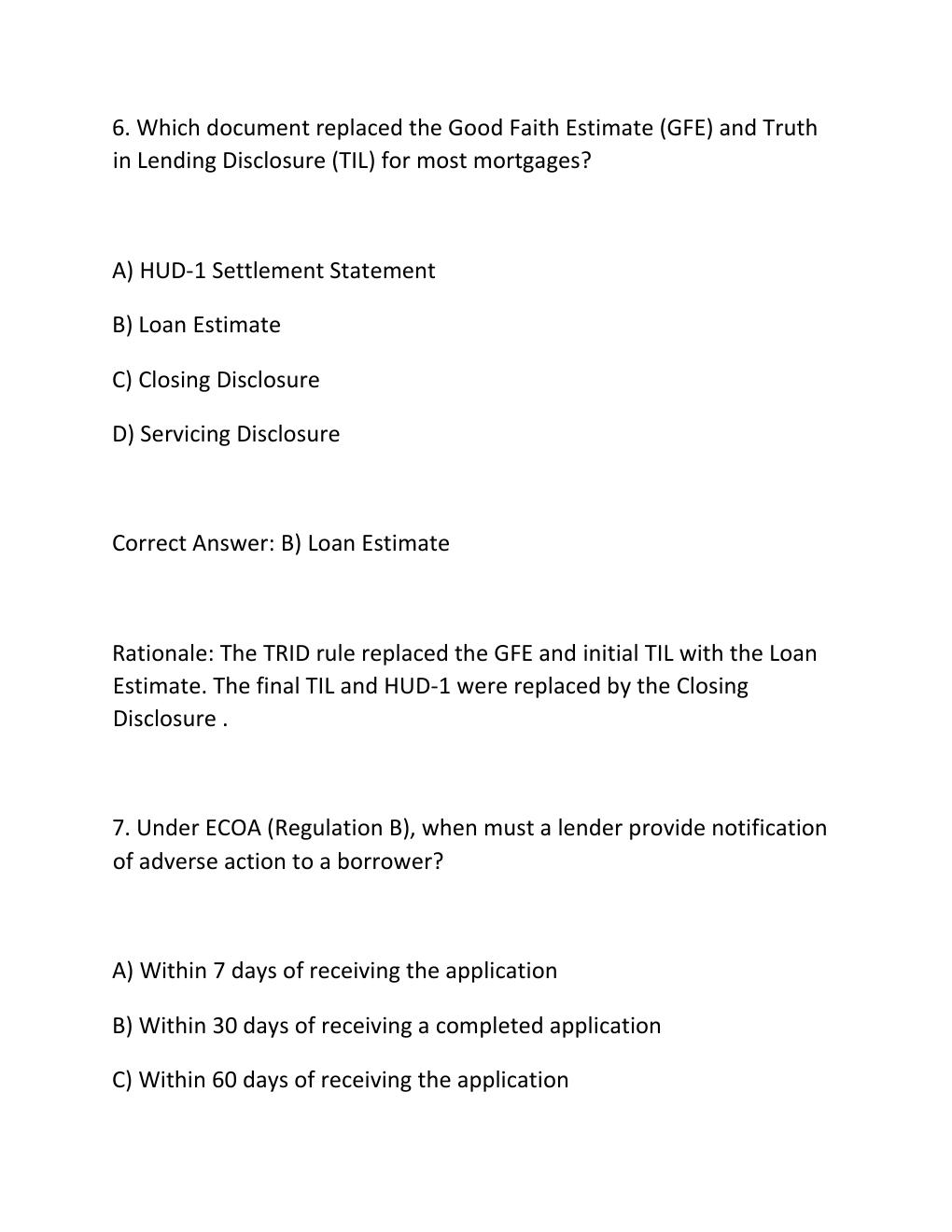 Preview page 5 of SAFE MLO PRACTICE EXAM PRACTICE QUESTIONS AND CORRECT ANSWERS