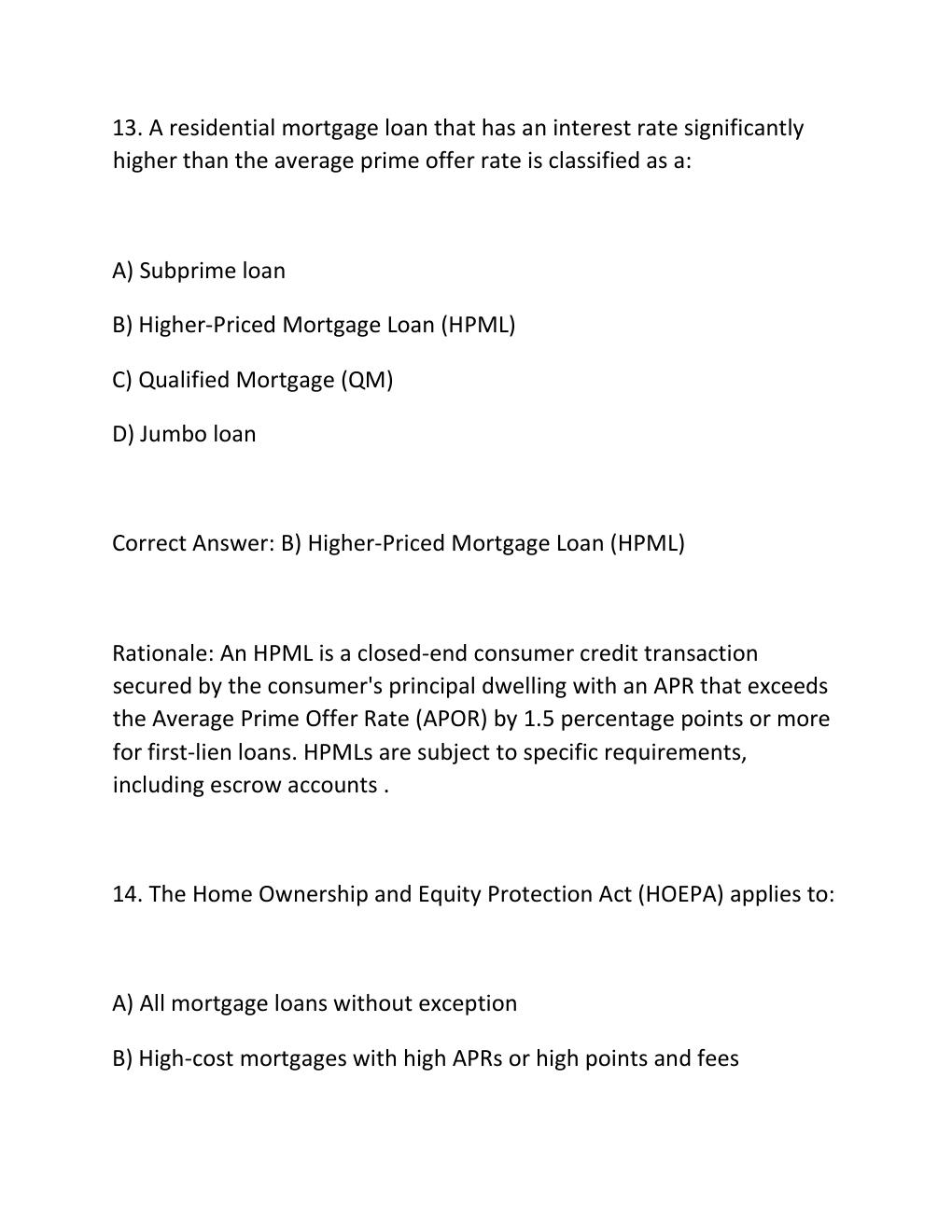 Preview page 10 of SAFE MLO PRACTICE EXAM PRACTICE QUESTIONS AND CORRECT ANSWERS