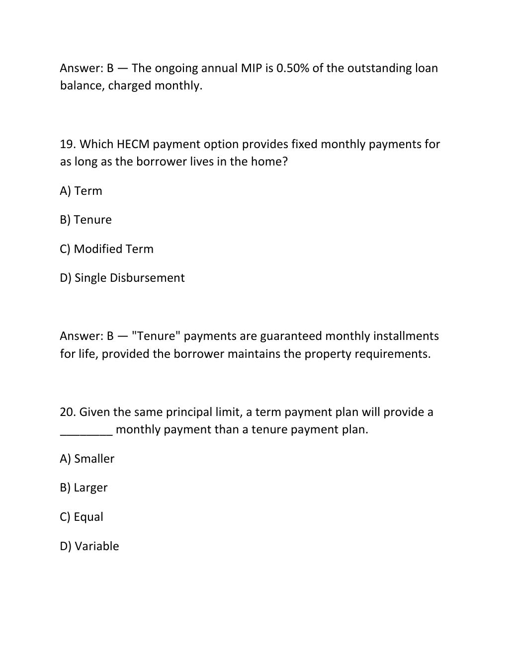 Preview page 10 of REVERSE MORTGAGE ORIGINATION CERTIFICATION EXAM PRACTICE QUESTIONS AND CORRECT ANSWERS