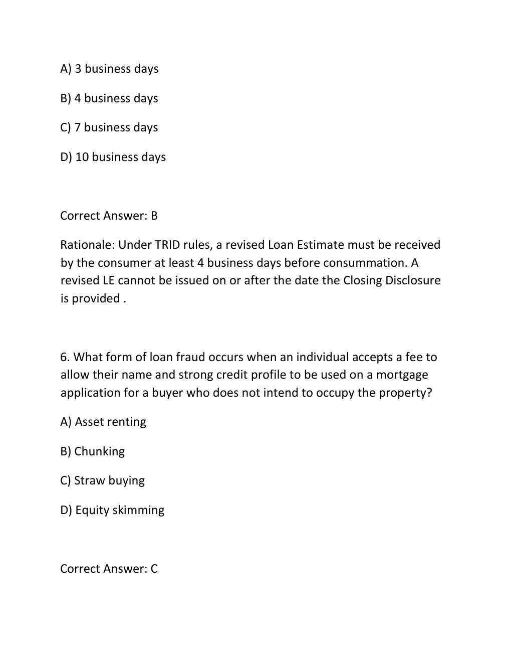 Preview page 4 of SAFE MLO RETEST EXAM PRACTICE QUESTIONS AND CORRECT ANSWERS