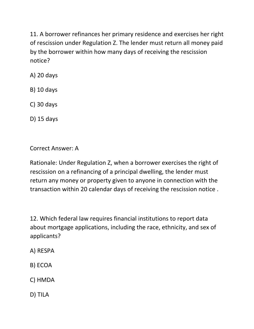 Preview page 8 of SAFE MLO RETEST EXAM PRACTICE QUESTIONS AND CORRECT ANSWERS