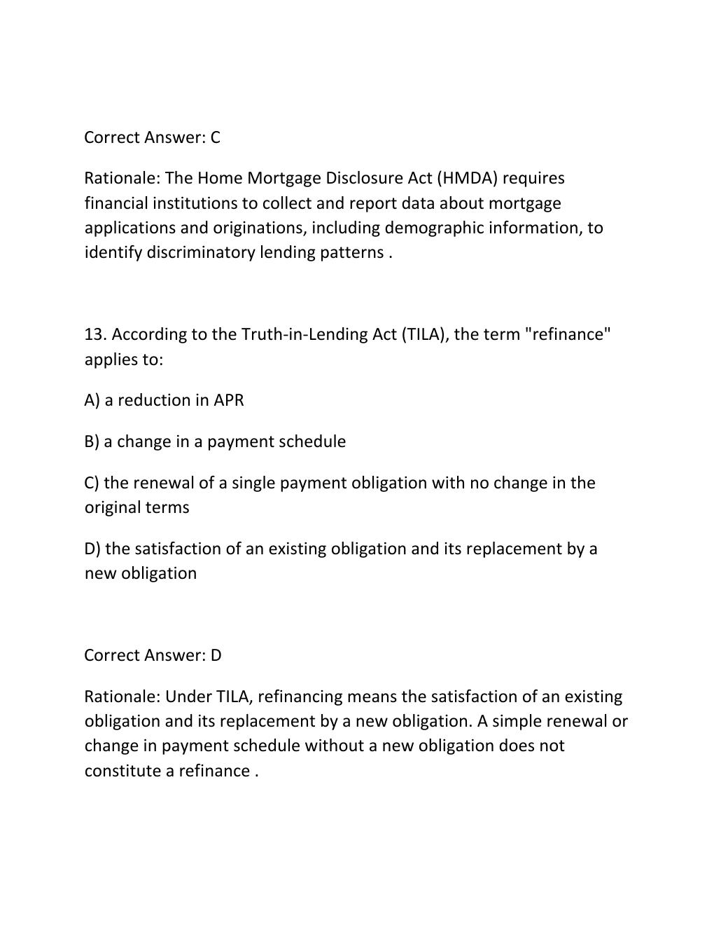 Preview page 9 of SAFE MLO RETEST EXAM PRACTICE QUESTIONS AND CORRECT ANSWERS