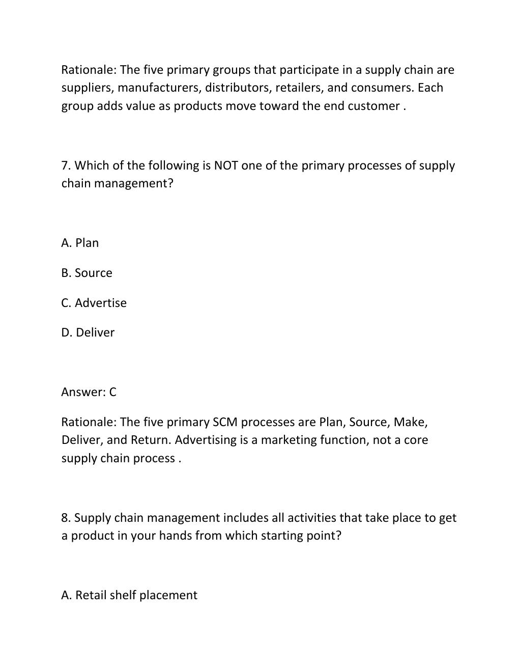 Preview page 5 of SCMN 2150 MODULE 1 ASSESSMENT EXAM PRACTICE QUESTIONS AND CORRECT ANSWERS