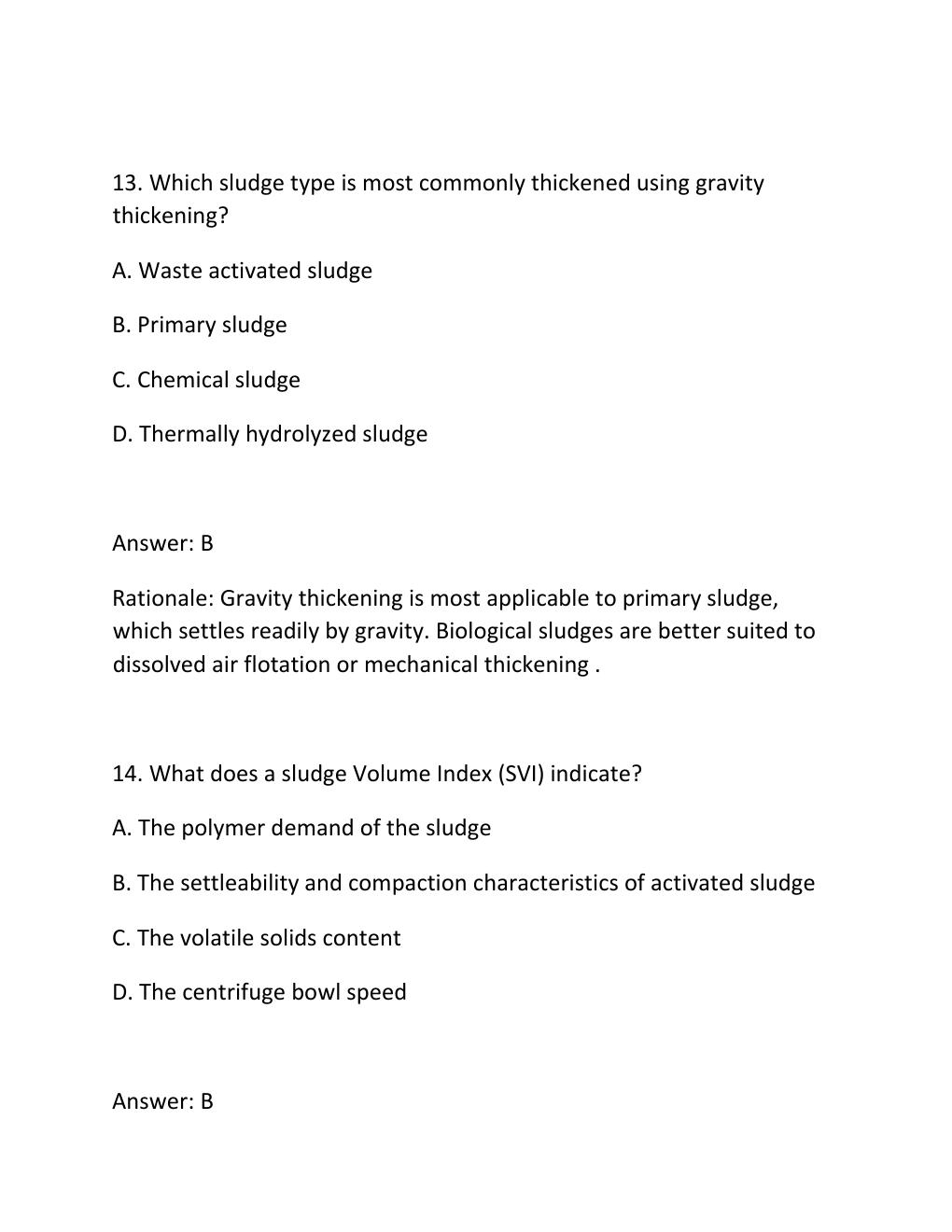 Preview page 8 of SLUDGE DEWATERING CERTIFICATION EXAM PRACTICE QUESTIONS AND CORRECT ANSWERS