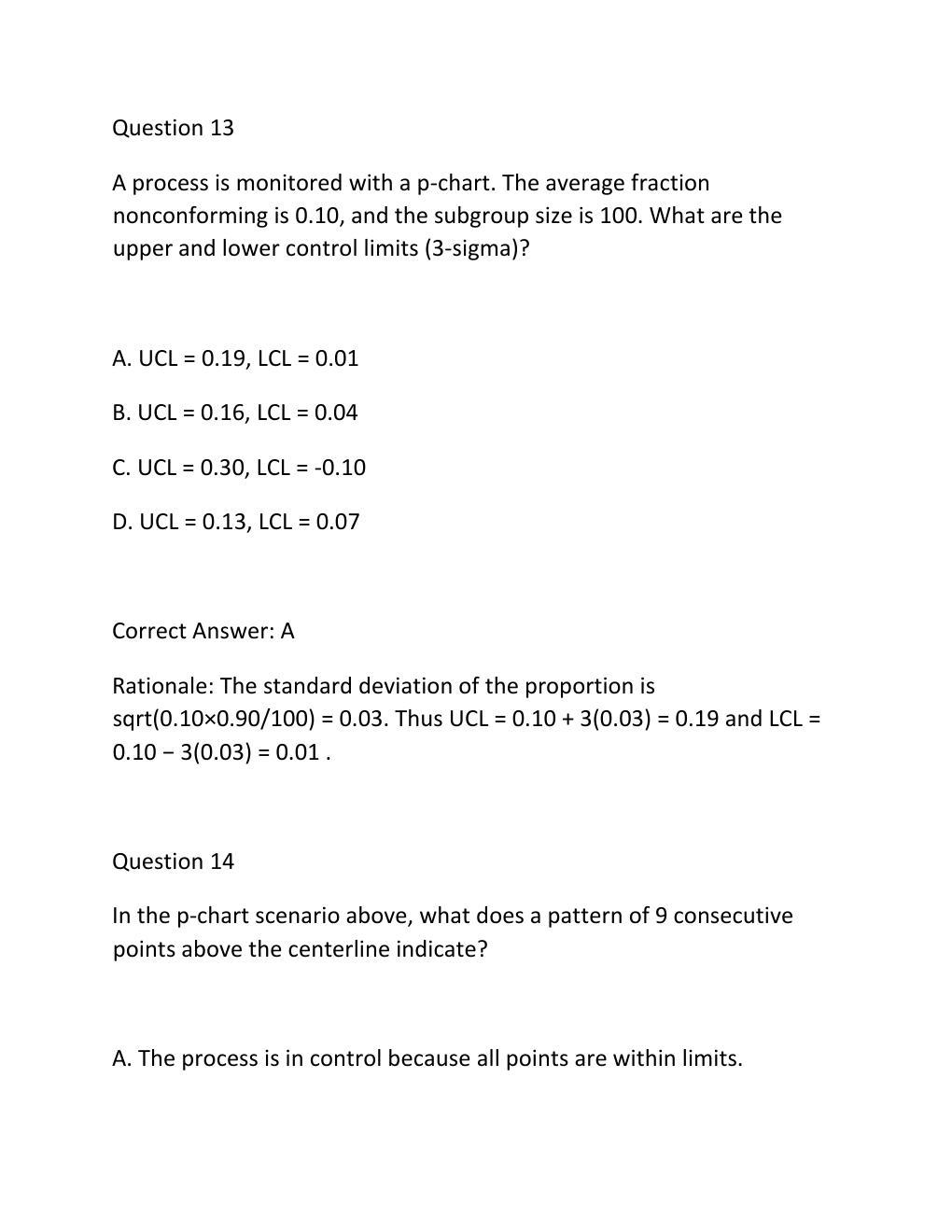 Preview page 10 of SNCOA LDR 303S IMPROVING ORGANIZATIONS PERFORMANCE IMPROVEMENT PROJECT ASSESSMENT EXAM PRACTICE QUESTIONS AND CORRECT AN