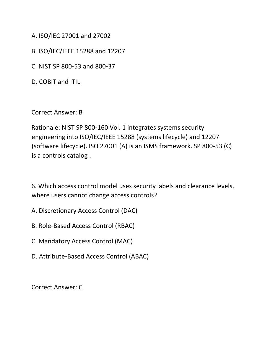 Preview page 4 of WGU D488 CYBERSECURITY ARCHITECTURE AND ENGINEERING WESTERN GOVERNORS UNIVERSITY FINAL COMPREHENSIVE EXAM QUESTIONS AND