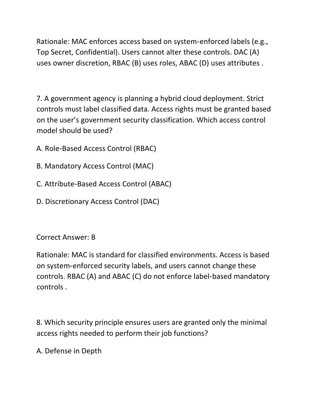 Preview page 5 of WGU D488 CYBERSECURITY ARCHITECTURE AND ENGINEERING WESTERN GOVERNORS UNIVERSITY FINAL COMPREHENSIVE EXAM QUESTIONS AND
