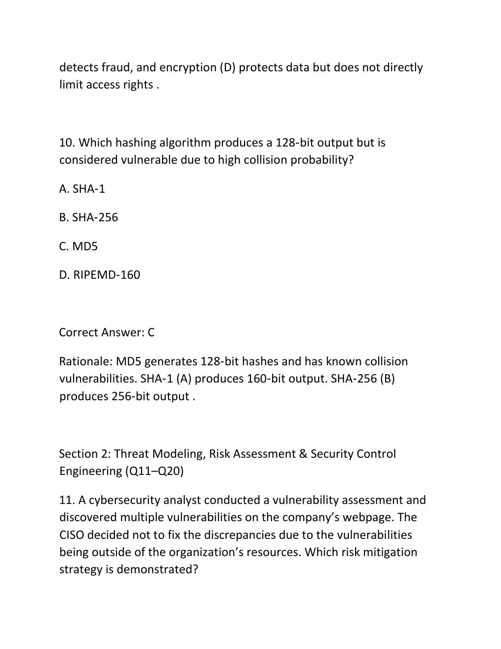Preview page 7 of WGU D488 CYBERSECURITY ARCHITECTURE AND ENGINEERING WESTERN GOVERNORS UNIVERSITY FINAL COMPREHENSIVE EXAM QUESTIONS AND