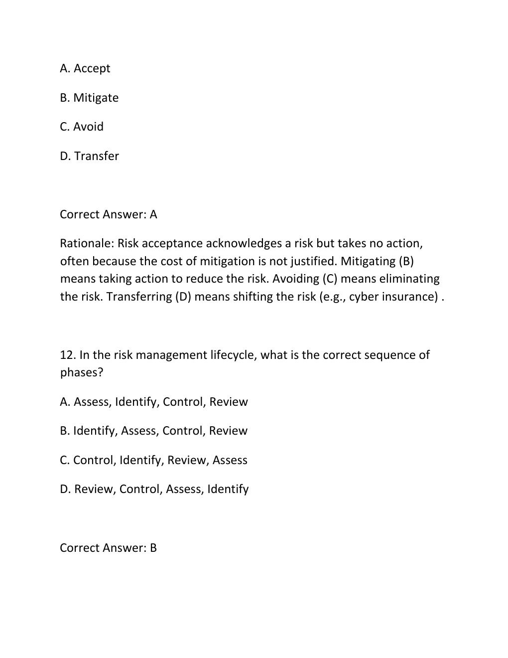 Preview page 8 of WGU D488 CYBERSECURITY ARCHITECTURE AND ENGINEERING WESTERN GOVERNORS UNIVERSITY FINAL COMPREHENSIVE EXAM QUESTIONS AND