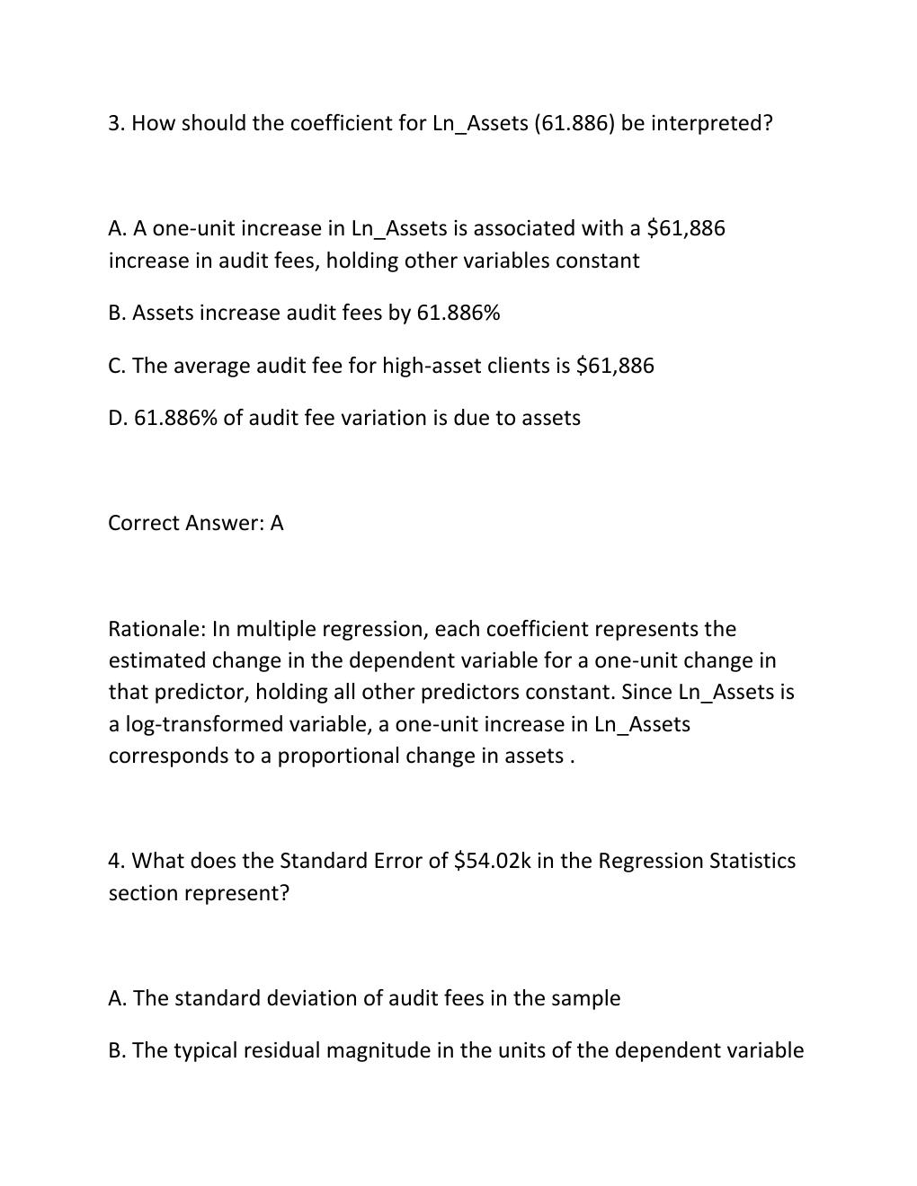 Preview page 3 of WGU D553 DATA ANALYTICS FOR ACCOUNTANTS II TASK 1 PERFORMANCE ASSESSMENT GUIDE AUDIT FEE REGRESSION EXCEL ANALYSIS AND P