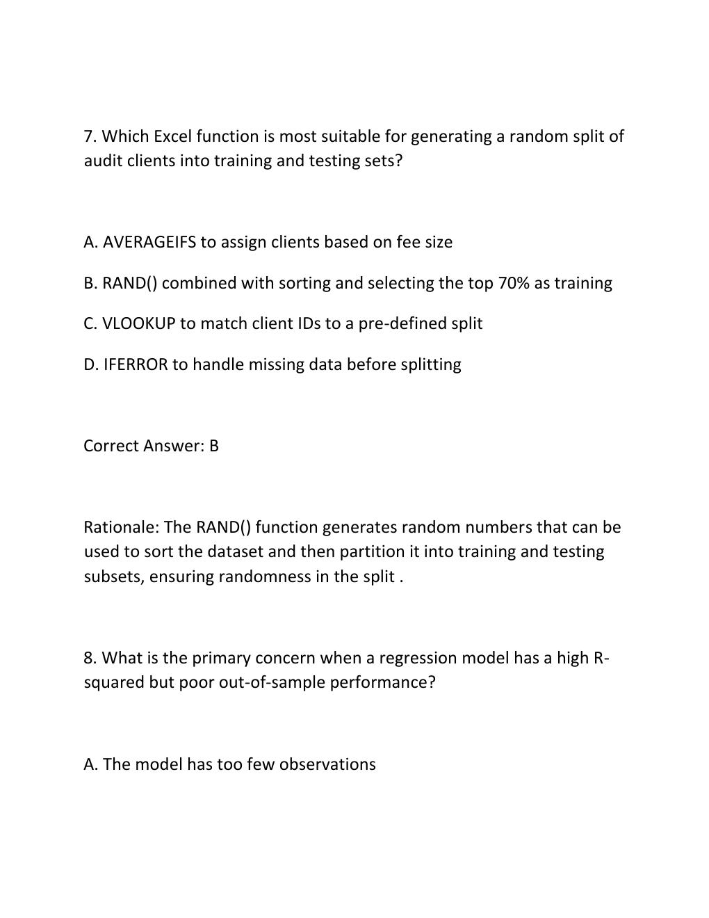 Preview page 6 of WGU D553 DATA ANALYTICS FOR ACCOUNTANTS II TASK 1 PERFORMANCE ASSESSMENT GUIDE AUDIT FEE REGRESSION EXCEL ANALYSIS AND P