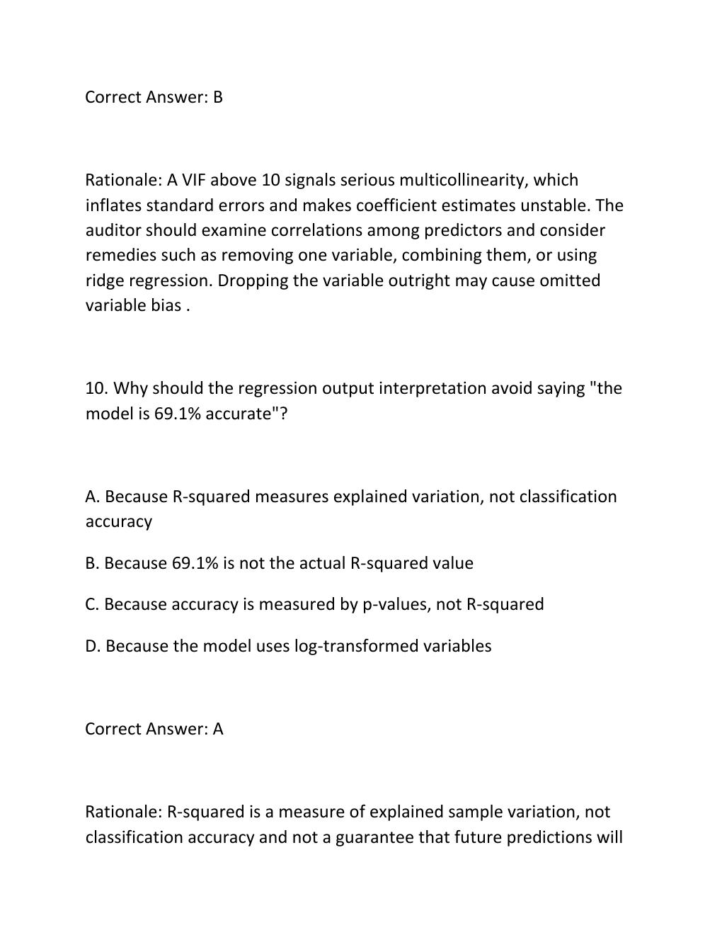 Preview page 8 of WGU D553 DATA ANALYTICS FOR ACCOUNTANTS II TASK 1 PERFORMANCE ASSESSMENT GUIDE AUDIT FEE REGRESSION EXCEL ANALYSIS AND P