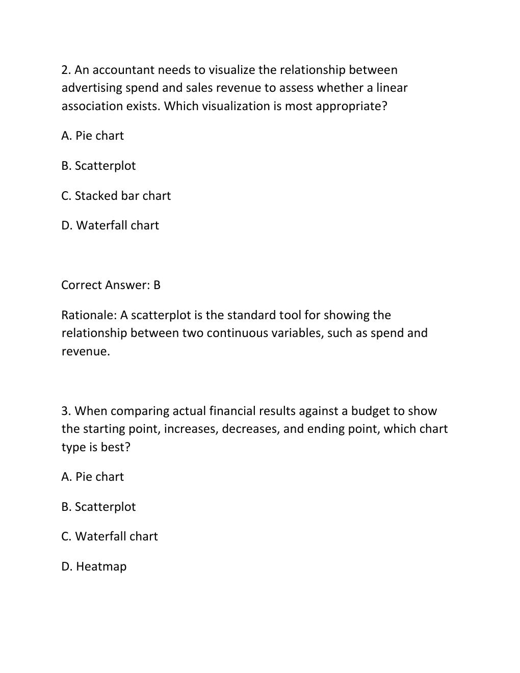 Preview page 2 of WGU D553 DATA ANALYTICS FOR ACCOUNTANTS II TASK 2 PERFORMANCE ASSESSMENT  DATA VISUALIZATION