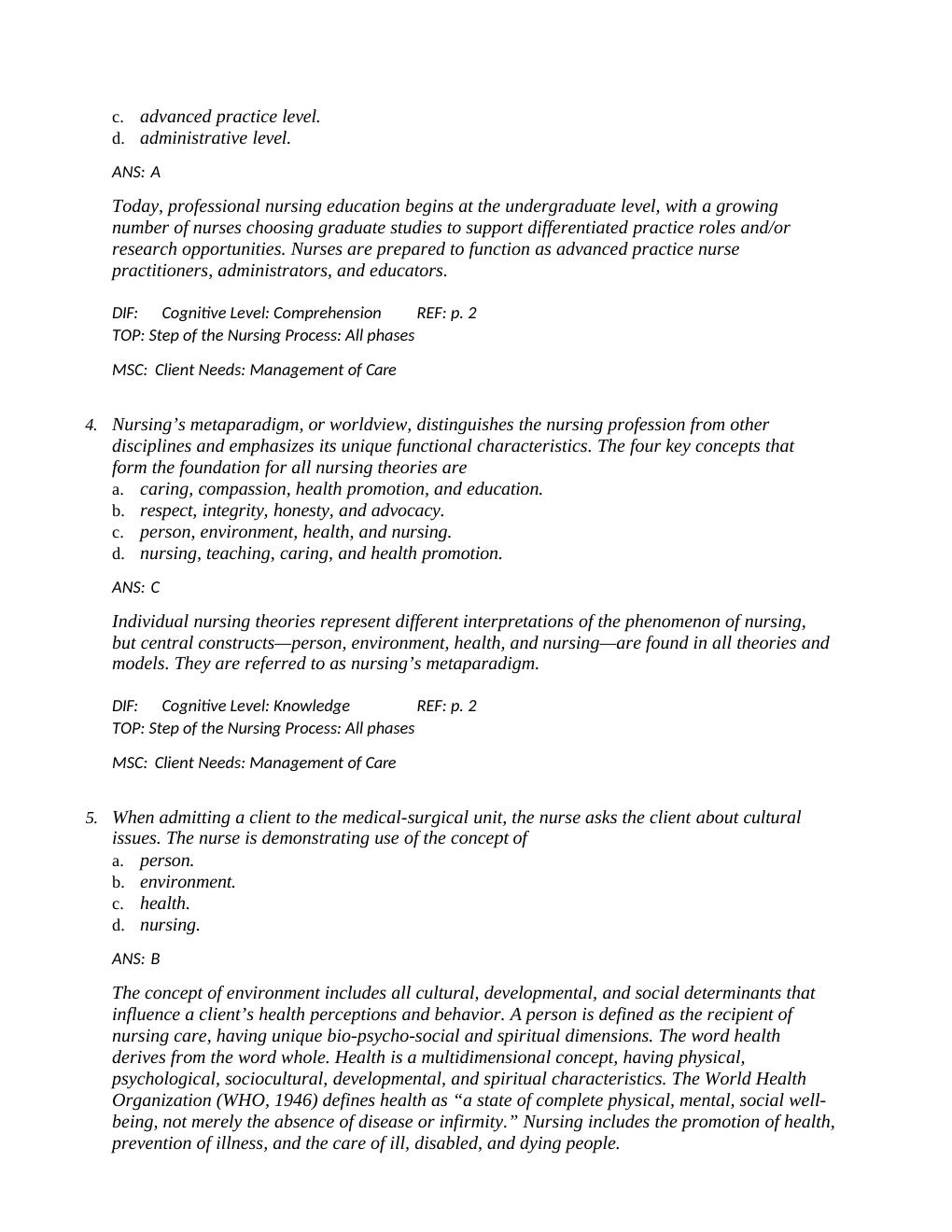 Preview page 6 of Test Bank Interpersonal Relationships 9th Edition