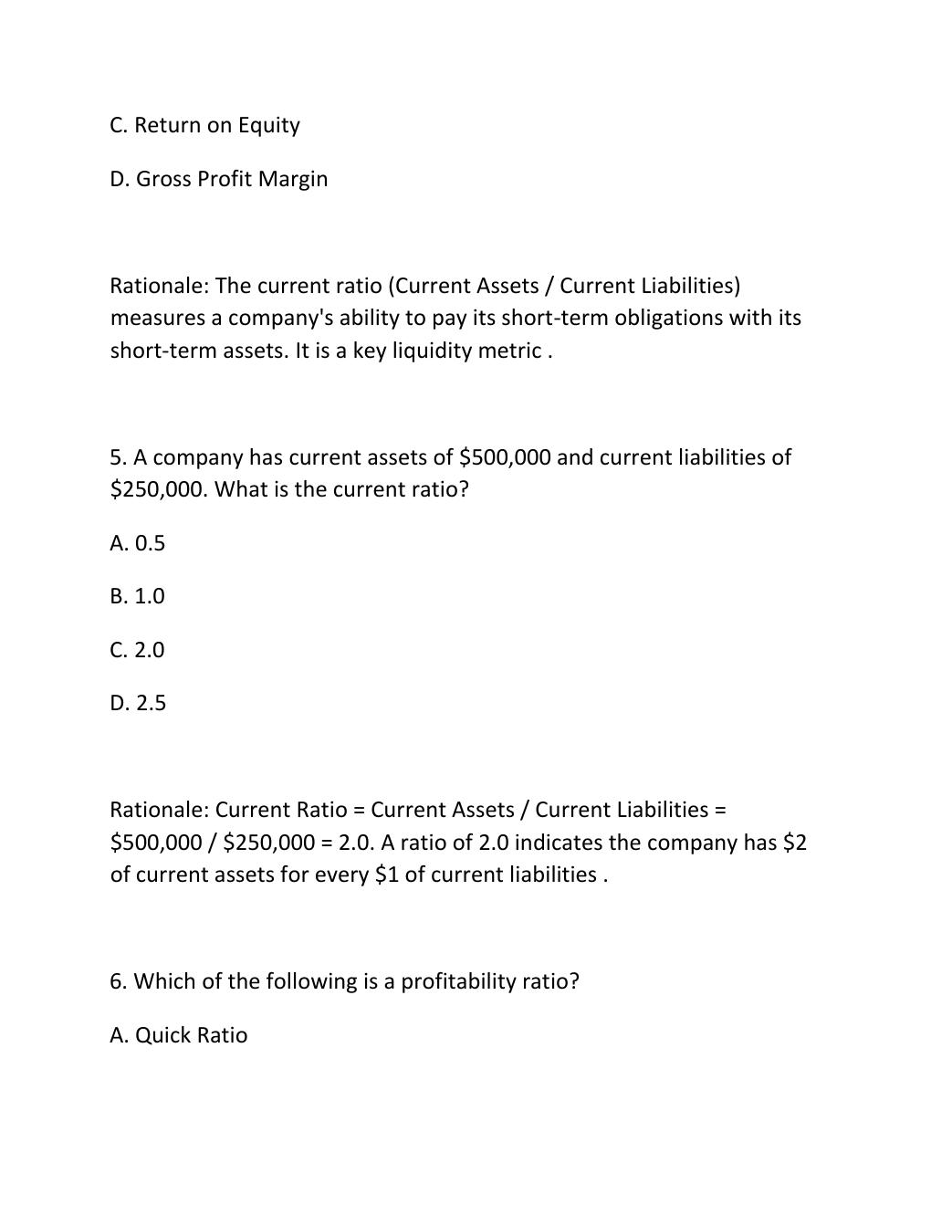 Preview page 3 of WGU D556 CORPORATE FINANCIAL ANALYSIS COMPREHENSIVE OA MASTER STUDY GUIDE UPDATED FORMULAS WORKED EXAMPLES PRACTICE QUES