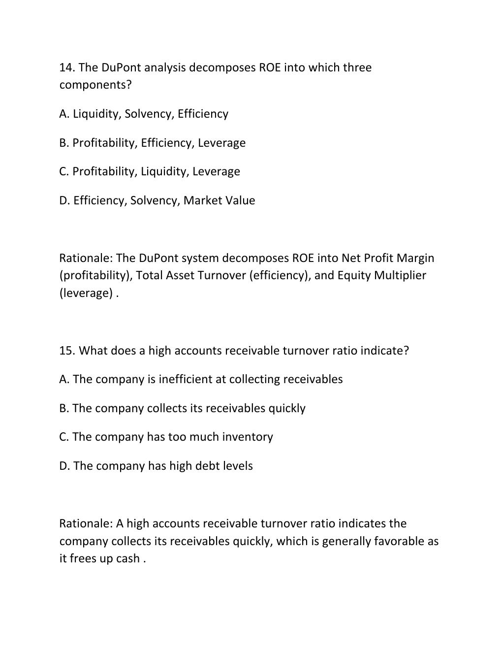 Preview page 8 of WGU D556 CORPORATE FINANCIAL ANALYSIS COMPREHENSIVE OA MASTER STUDY GUIDE UPDATED FORMULAS WORKED EXAMPLES PRACTICE QUES