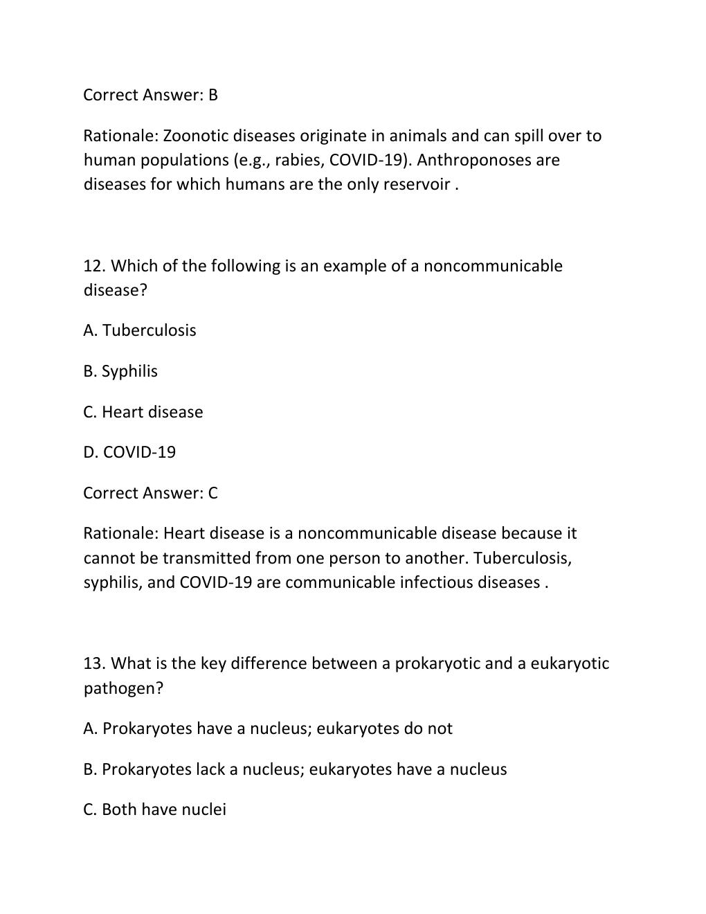 Preview page 7 of WGU D589 CHRONIC AND INFECTIOUS DISEASES OBJECTIVE ASSESSMENT COMPREHENSIVE STUDY GUIDE HLTH 3600 UPDATED OA EXAM PREP W