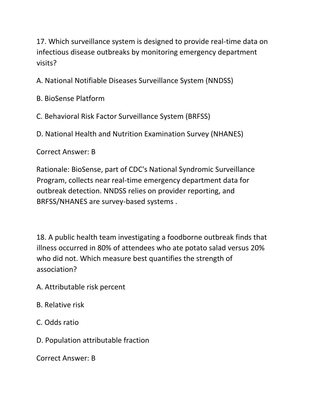 Preview page 10 of WGU D589 CHRONIC AND INFECTIOUS DISEASES OBJECTIVE ASSESSMENT COMPREHENSIVE STUDY GUIDE HLTH 3600 UPDATED OA EXAM PREP W