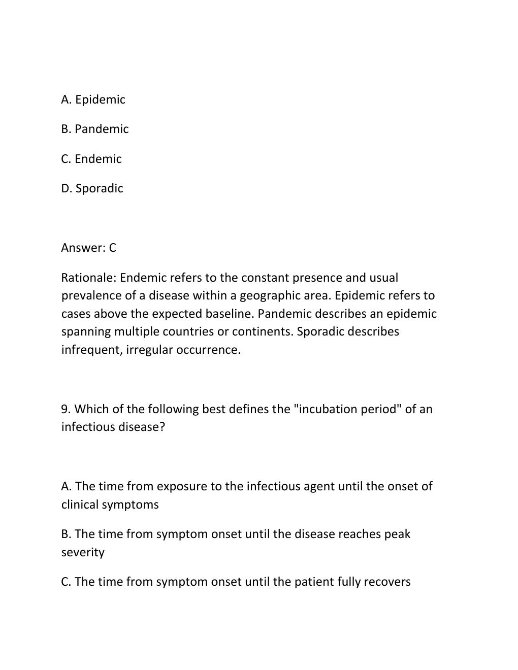 Preview page 6 of WGU D589 Chronic and Infectious Diseases — Objective Assessment Practice Bank