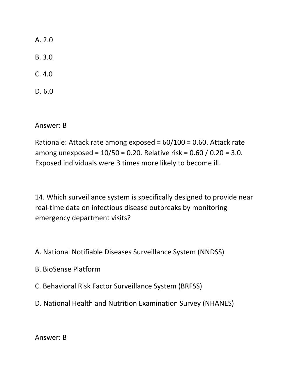 Preview page 10 of WGU D589 Chronic and Infectious Diseases — Objective Assessment Practice Bank
