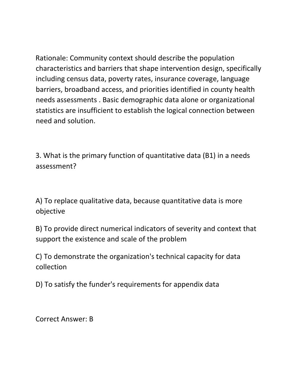 Preview page 3 of WGU D591 GRANT WRITING TASK 1 PERFORMANCE ASSESSMENT TYPE 2 DIABETES NEEDS ASSESSMENT