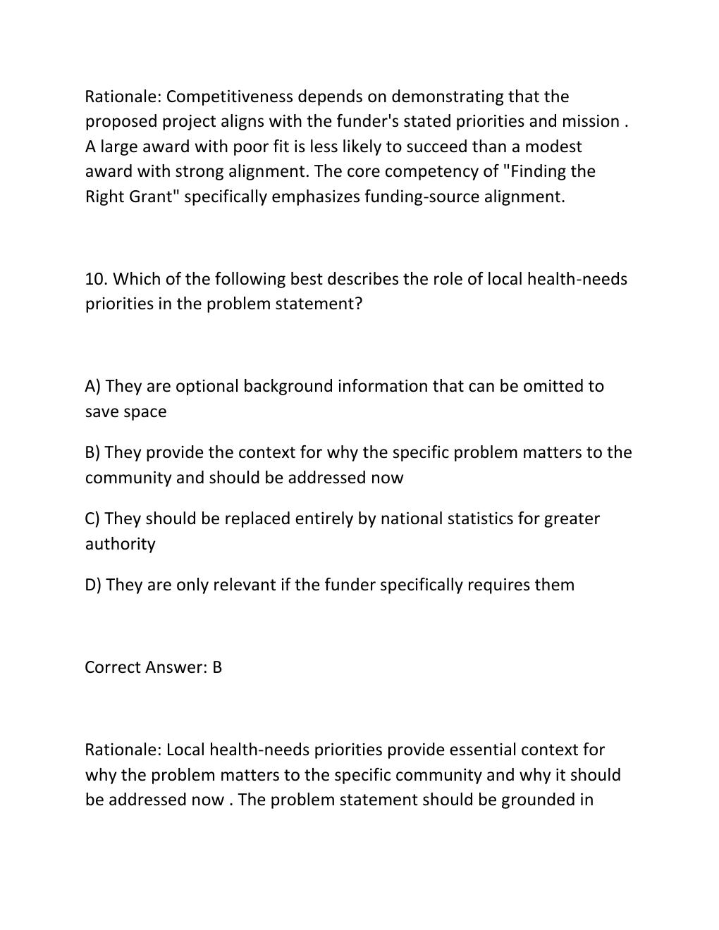 Preview page 9 of WGU D591 GRANT WRITING TASK 1 PERFORMANCE ASSESSMENT TYPE 2 DIABETES NEEDS ASSESSMENT