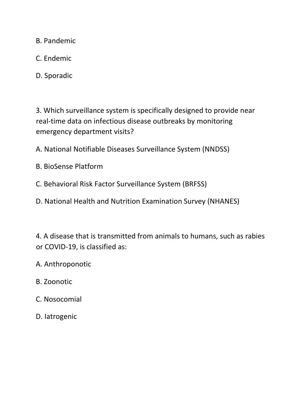 Preview page 2 of WGU D589 CHRONIC AND INFECTIOUS DISEASES OBJECTIVE ASSESSMENT V