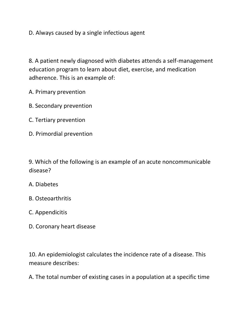 Preview page 4 of WGU D589 CHRONIC AND INFECTIOUS DISEASES OBJECTIVE ASSESSMENT V