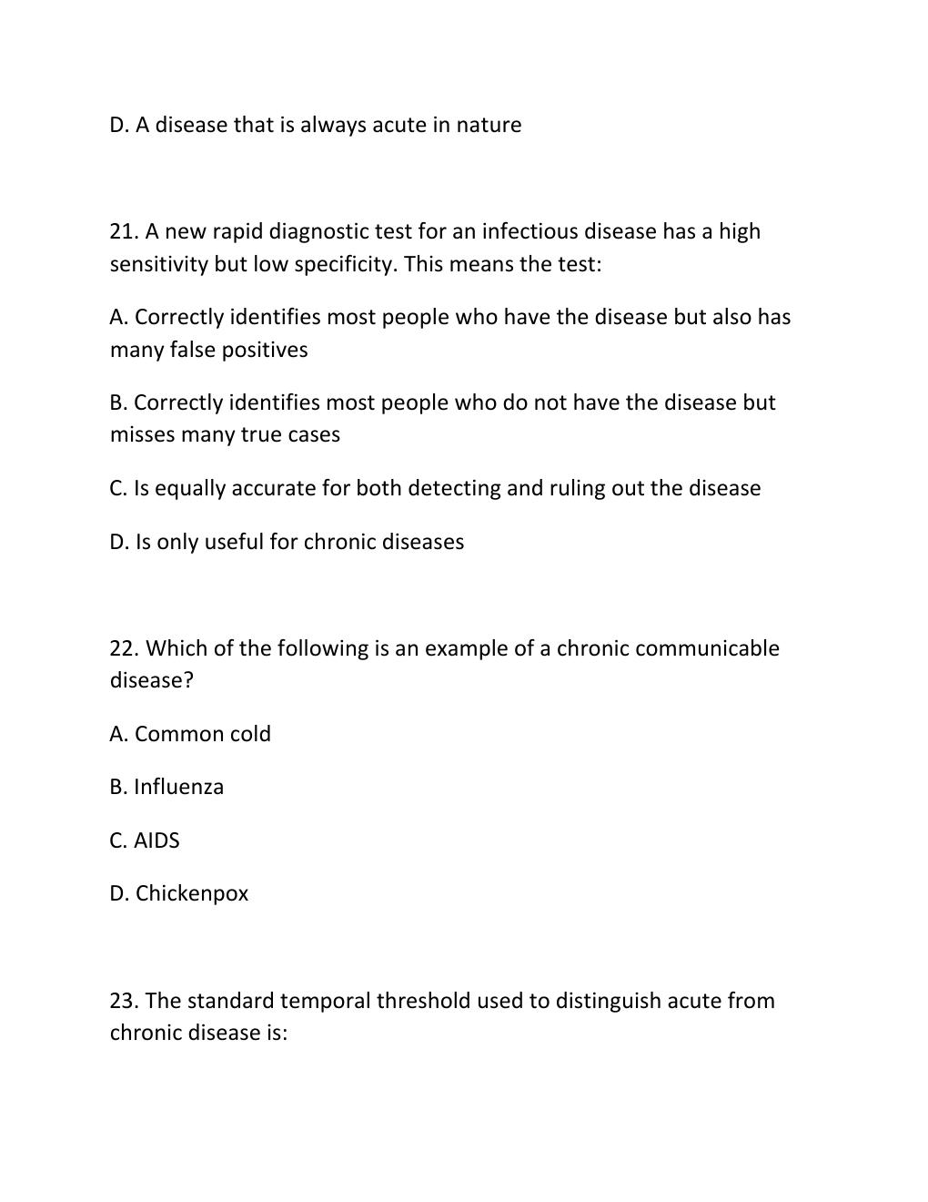 Preview page 9 of WGU D589 CHRONIC AND INFECTIOUS DISEASES OBJECTIVE ASSESSMENT V