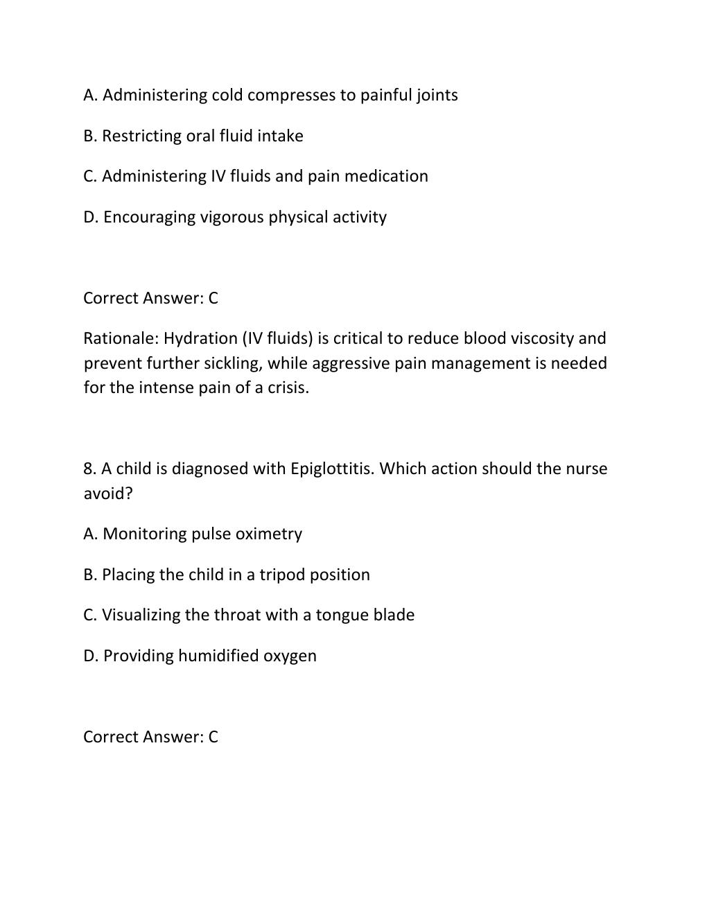 Preview page 5 of RN HESI PEDIATRIC EXAM ACTUAL HESI RN PEDIATRIC VERSION 3