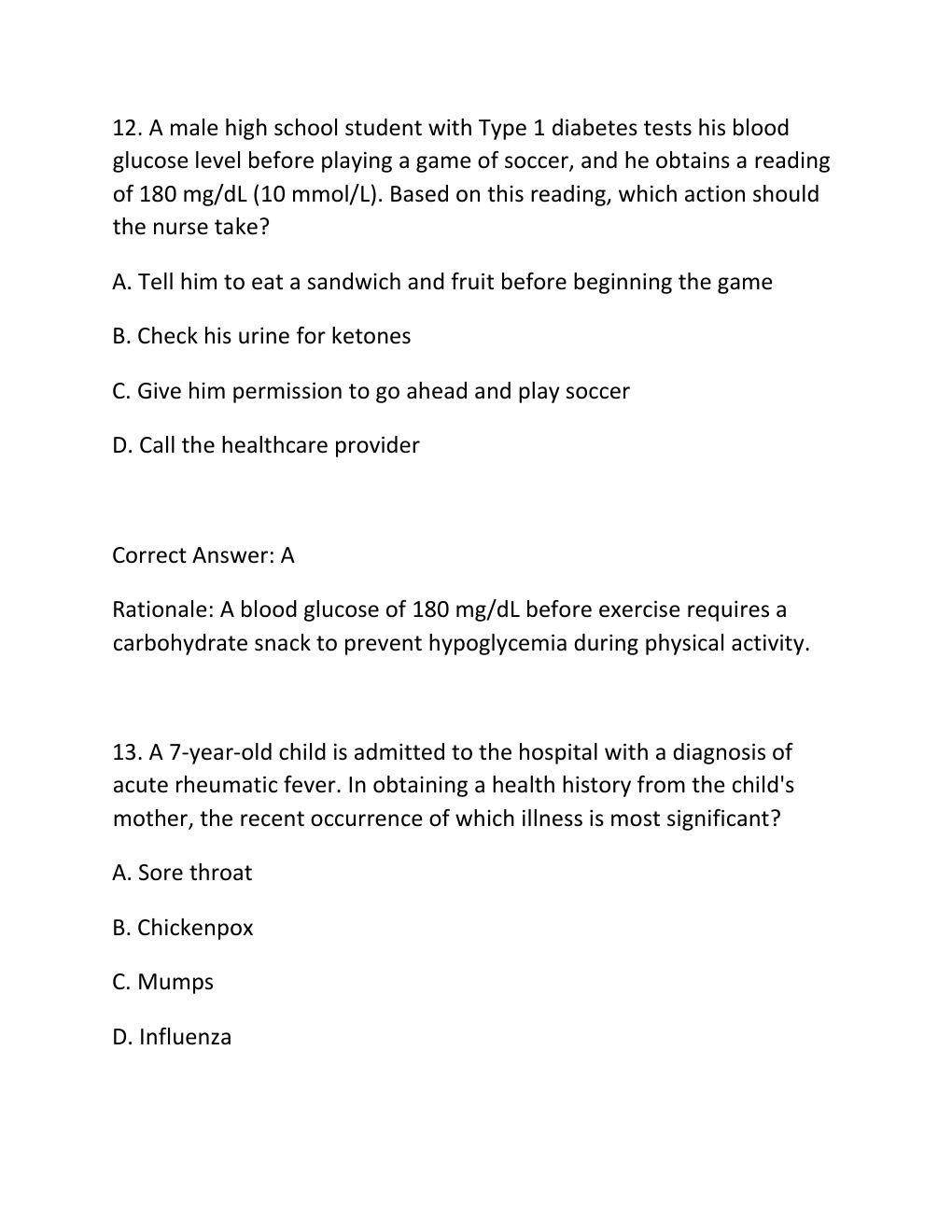 Preview page 8 of RN HESI PEDIATRIC EXAM ACTUAL HESI RN PEDIATRIC VERSION 3