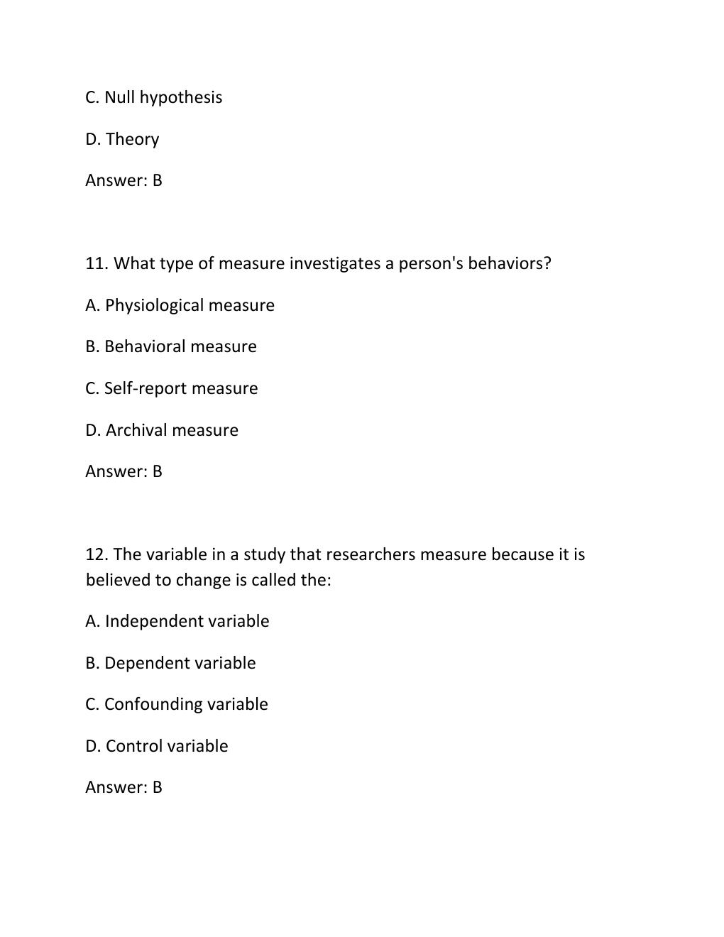 Preview page 5 of PSYC 255 EXPERIMENTAL RESEARCH METHODS, HYPOTHESIS TESTING, DEFINITIONS & MEASUREMENT QUIZ QUESTIONS AND ANSWERS 2026 UP