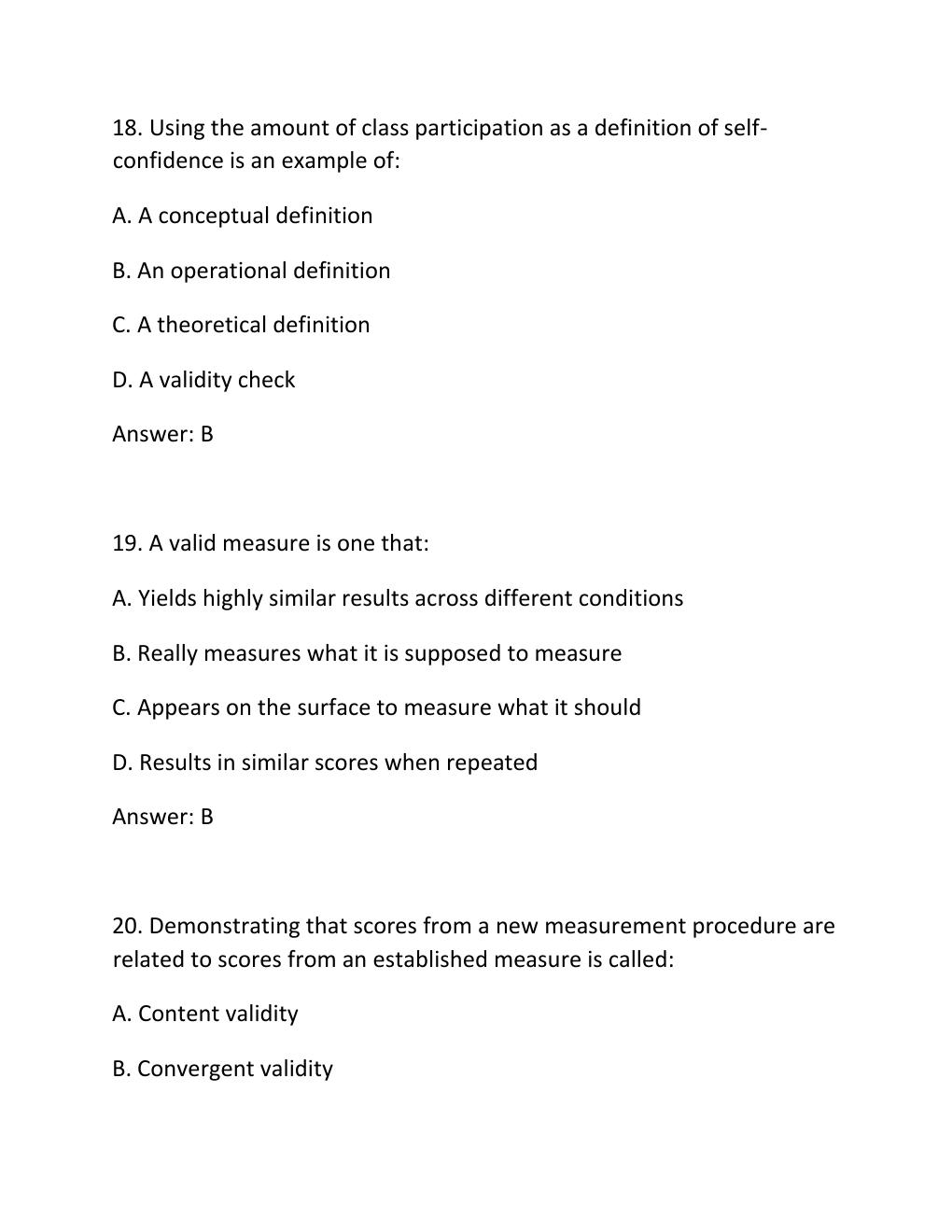 Preview page 8 of PSYC 255 EXPERIMENTAL RESEARCH METHODS, HYPOTHESIS TESTING, DEFINITIONS & MEASUREMENT QUIZ QUESTIONS AND ANSWERS 2026 UP