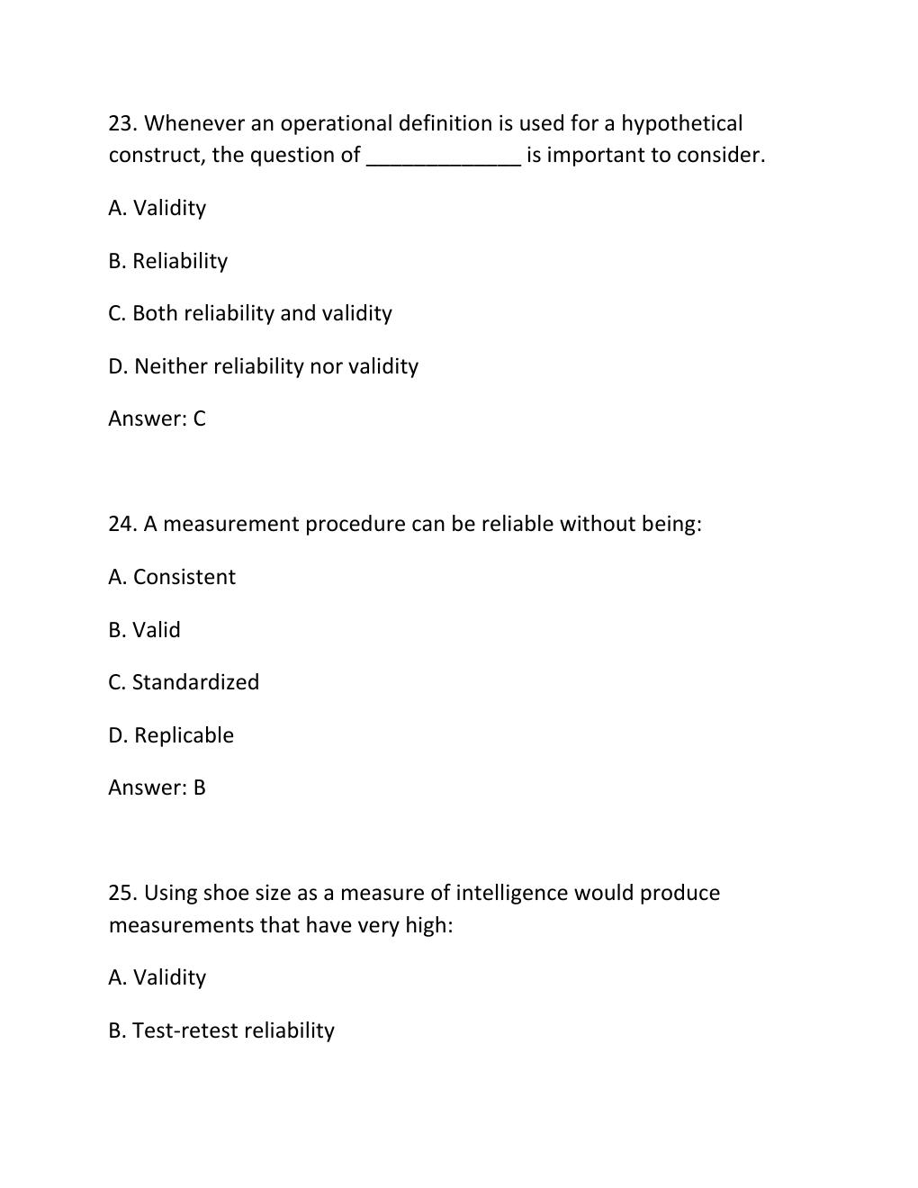 Preview page 10 of PSYC 255 EXPERIMENTAL RESEARCH METHODS, HYPOTHESIS TESTING, DEFINITIONS & MEASUREMENT QUIZ QUESTIONS AND ANSWERS 2026 UP
