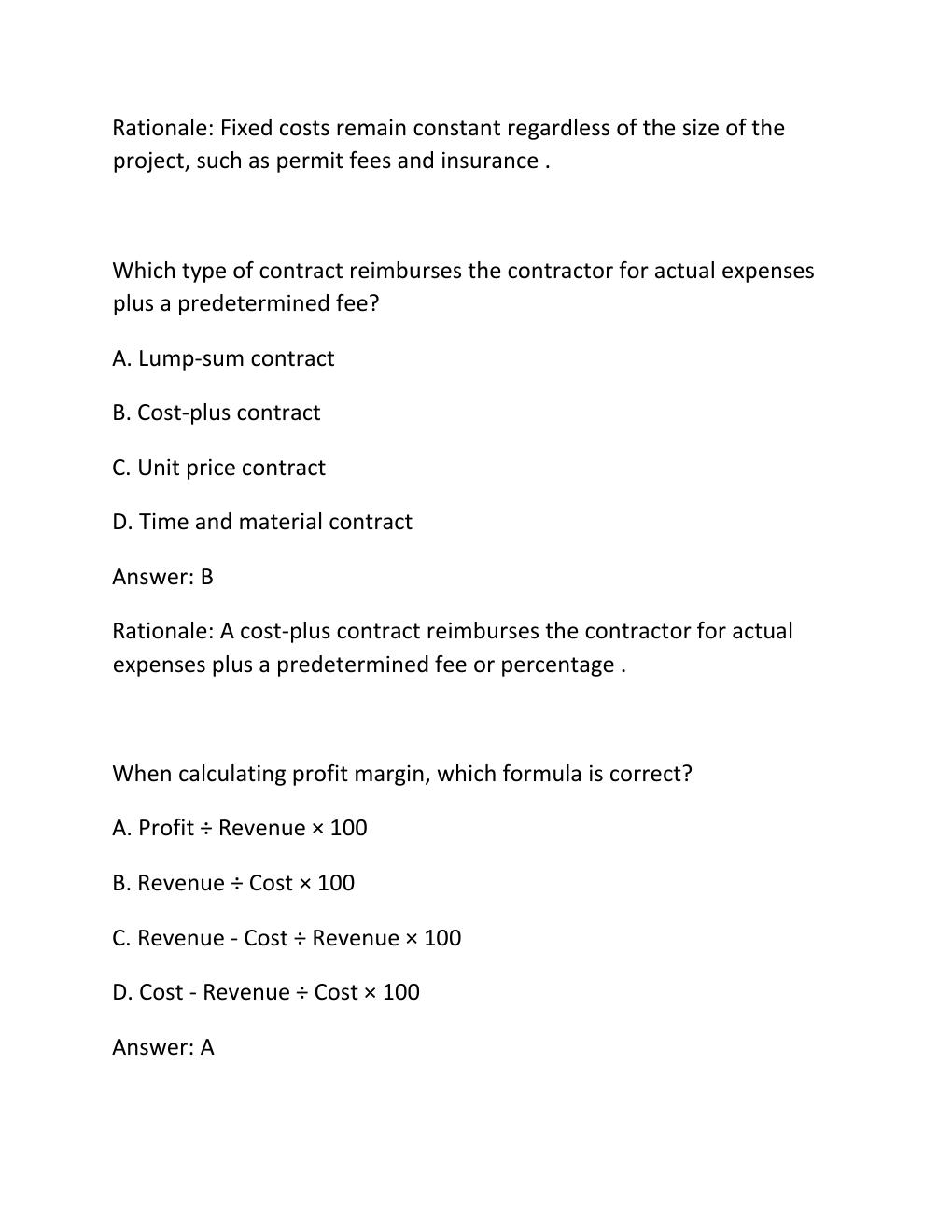 Preview page 5 of SPRINGFIELD BUILDING CONTRACTOR EXAM PRACTICE QUESTIONS AND CORRECT ANSWERS