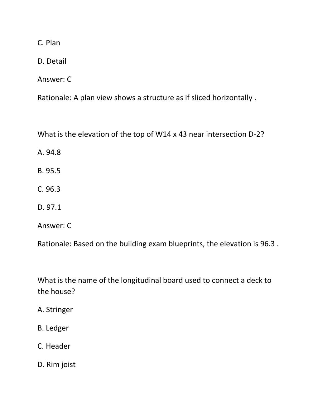 Preview page 8 of SPRINGFIELD BUILDING CONTRACTOR EXAM PRACTICE QUESTIONS AND CORRECT ANSWERS