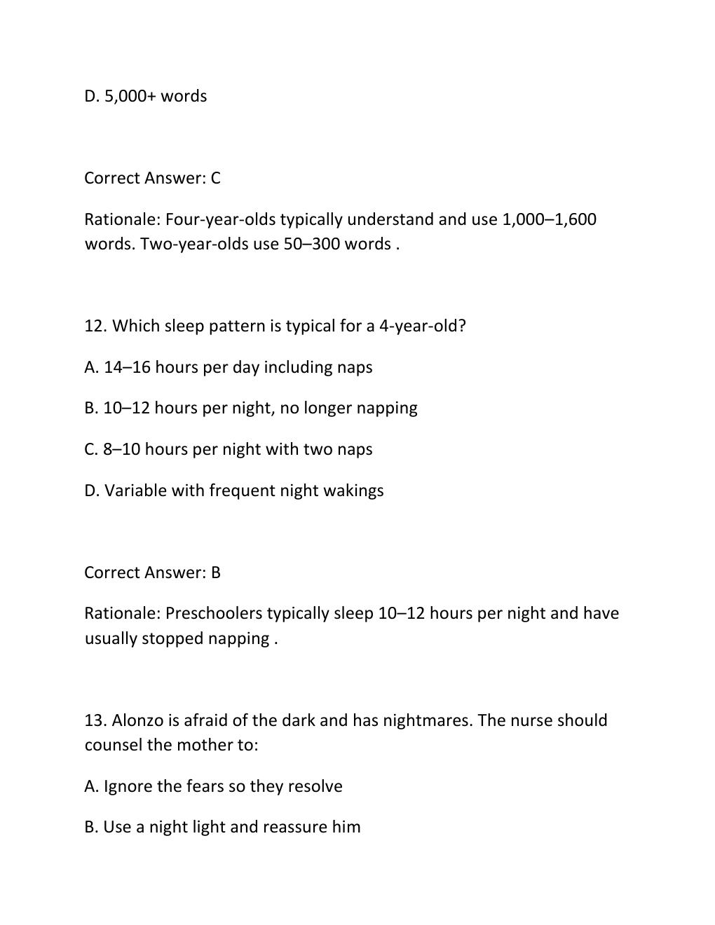 Preview page 7 of SENTINEL U ADVANCED PRACTICE SERIES PEDIATRIC WELLNESS ALONZO HARWOOD COMPLETE SIMULATION ACTIVITY REPORT ASSESSMENT DIA
