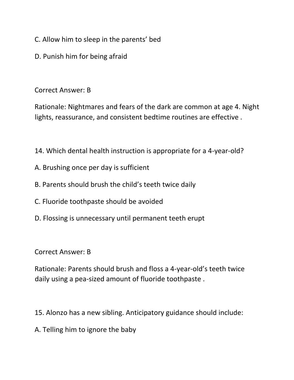Preview page 8 of SENTINEL U ADVANCED PRACTICE SERIES PEDIATRIC WELLNESS ALONZO HARWOOD COMPLETE SIMULATION ACTIVITY REPORT ASSESSMENT DIA