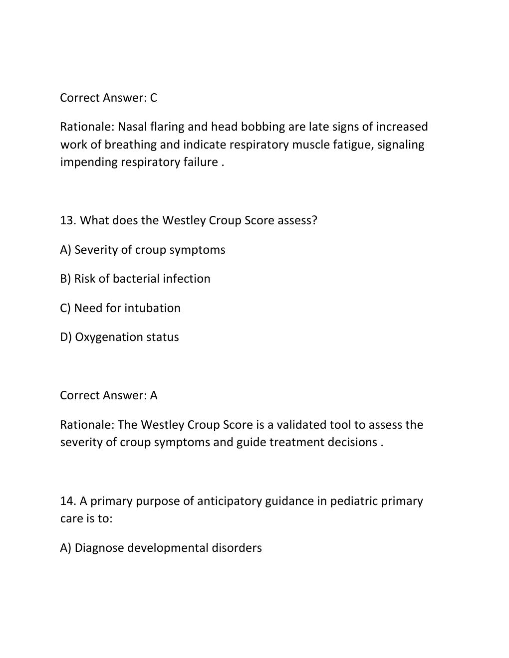 Preview page 8 of SENTINEL U ADVANCED PRACTICE SERIES PEDIATRIC WELLNESS ALIA GHANNAM COMPLETE SIMULATION ACTIVITY REPORT EHR ASSESSMENT D