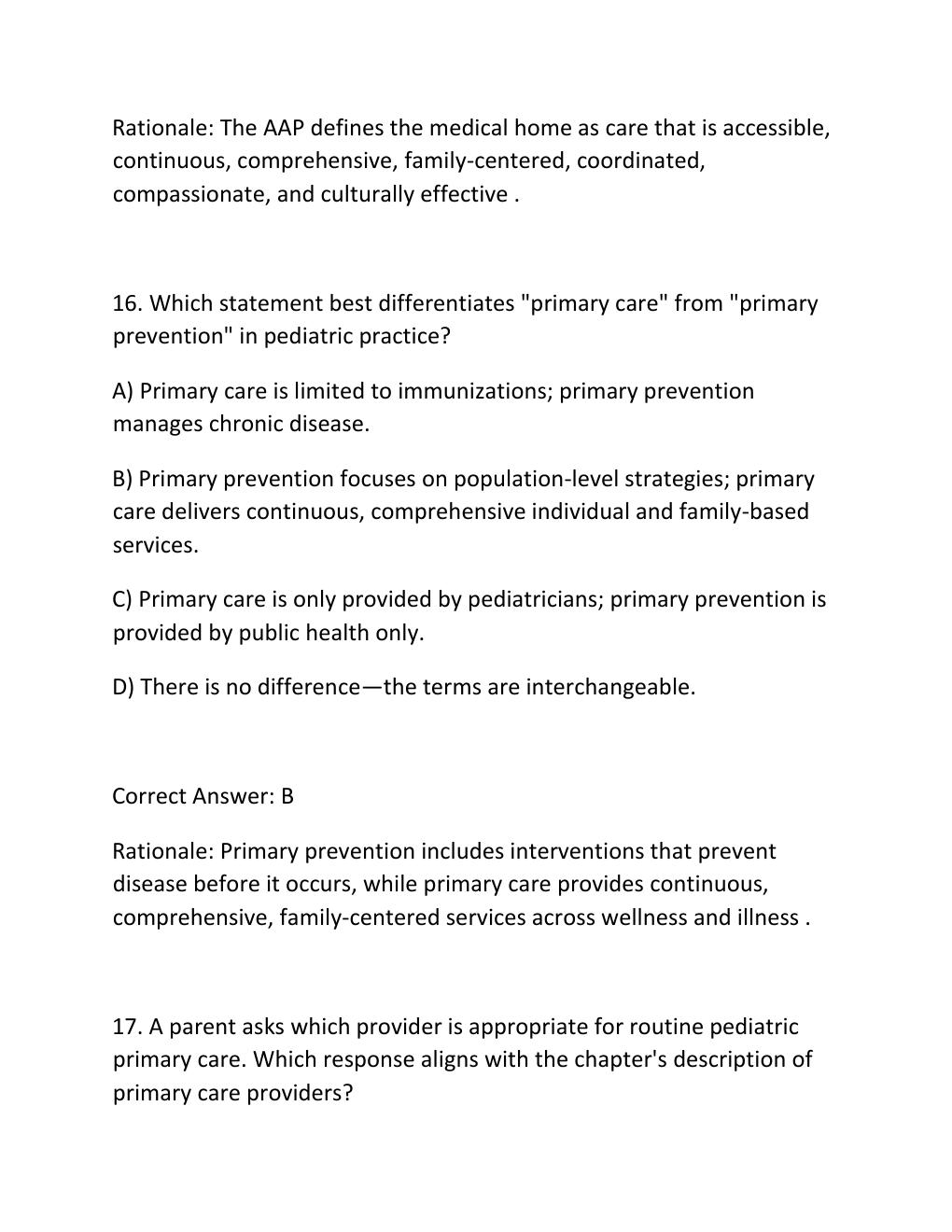 Preview page 10 of SENTINEL U ADVANCED PRACTICE SERIES PEDIATRIC WELLNESS ALIA GHANNAM COMPLETE SIMULATION ACTIVITY REPORT EHR ASSESSMENT D