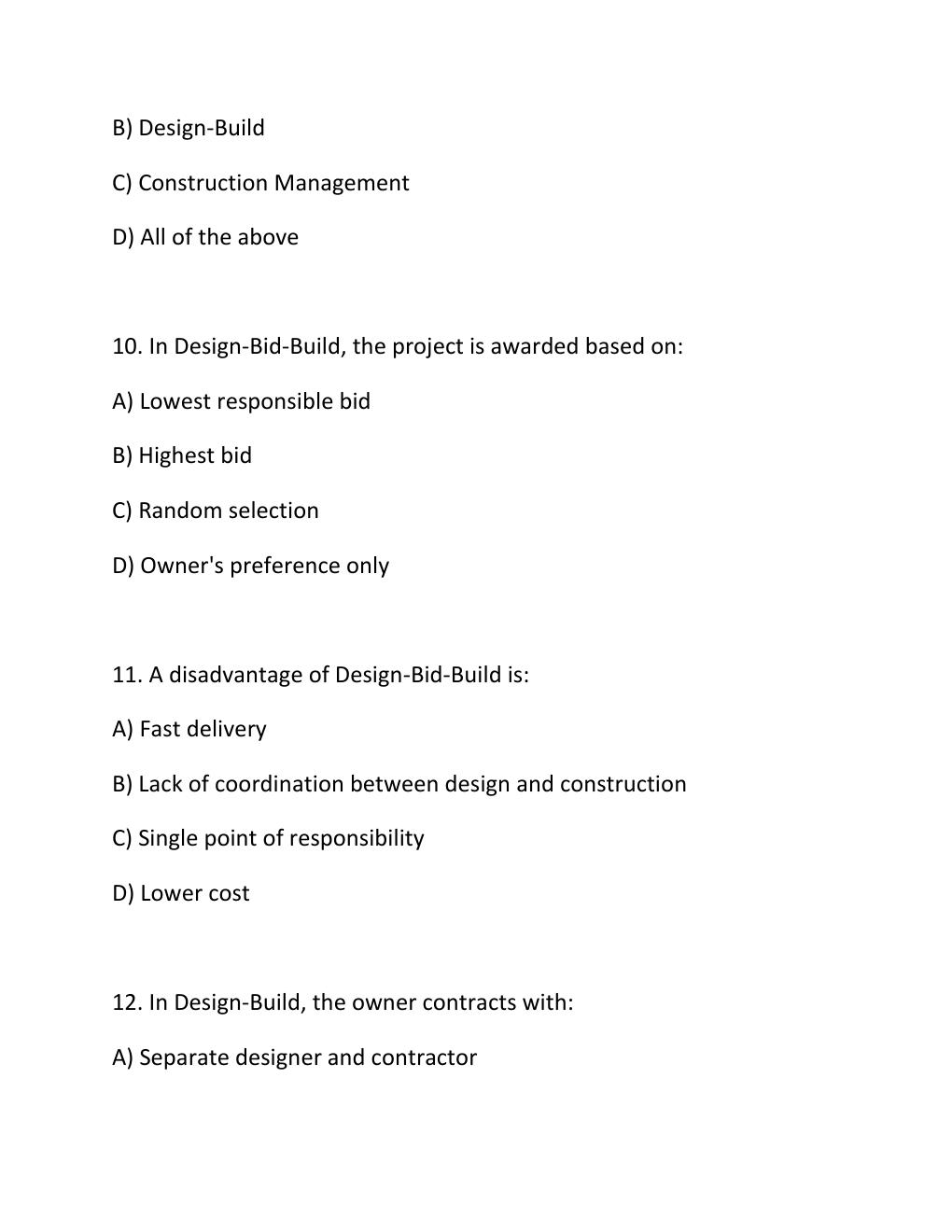 Preview page 4 of ENGV 380 Quiz 3 Construction Industry, Management Functions & Estimates Questions..