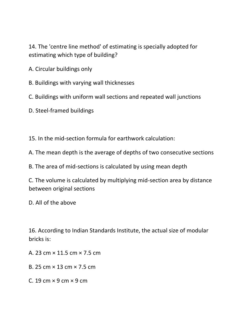 Preview page 6 of ENGV 380 Quiz 7 Estimates, Construction Contract Administration & Machine Power