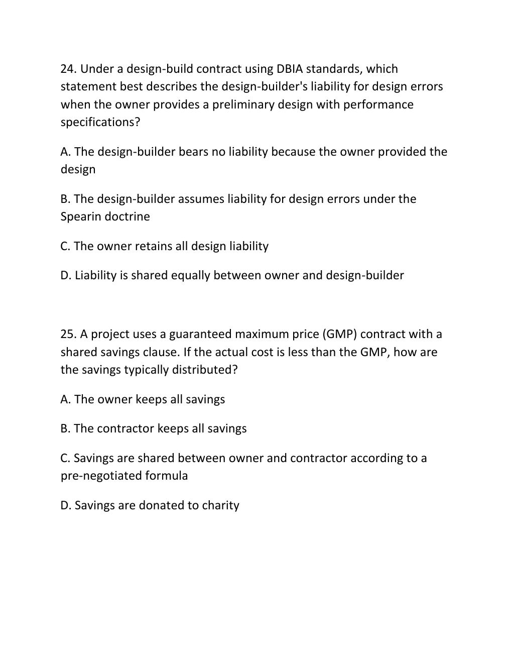 Preview page 10 of ENGV 380 Quiz 7 Estimates, Construction Contract Administration & Machine Power