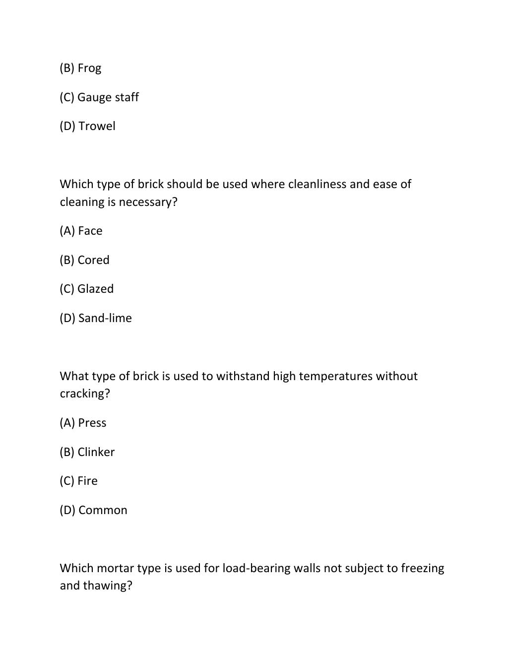Preview page 2 of ENGV 380 Quiz 8 Building Materials & Construction Methods Questions & Correct Answers...